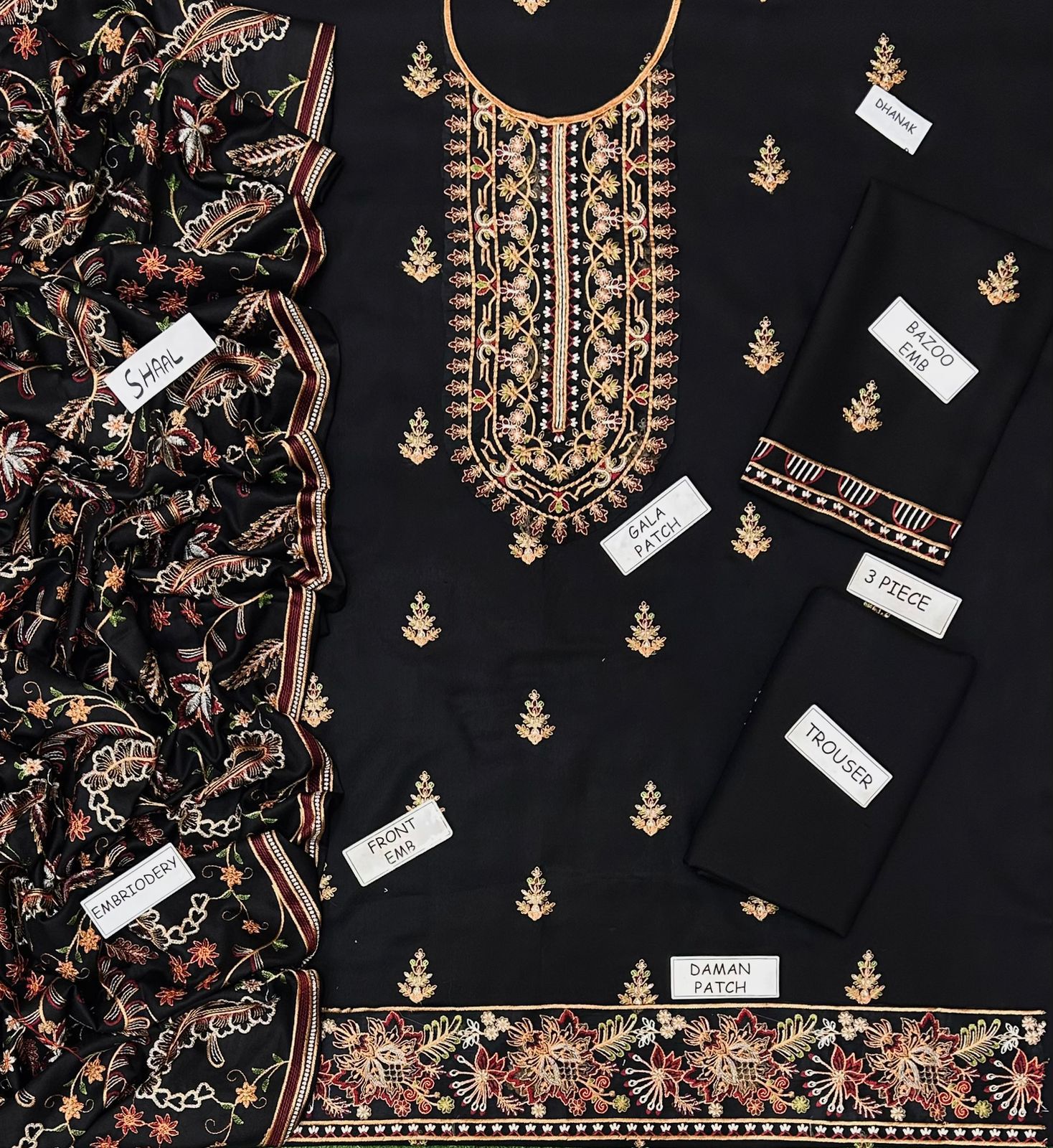 Bareeze Dhanak Embroidered 3 Piece | BZ108
