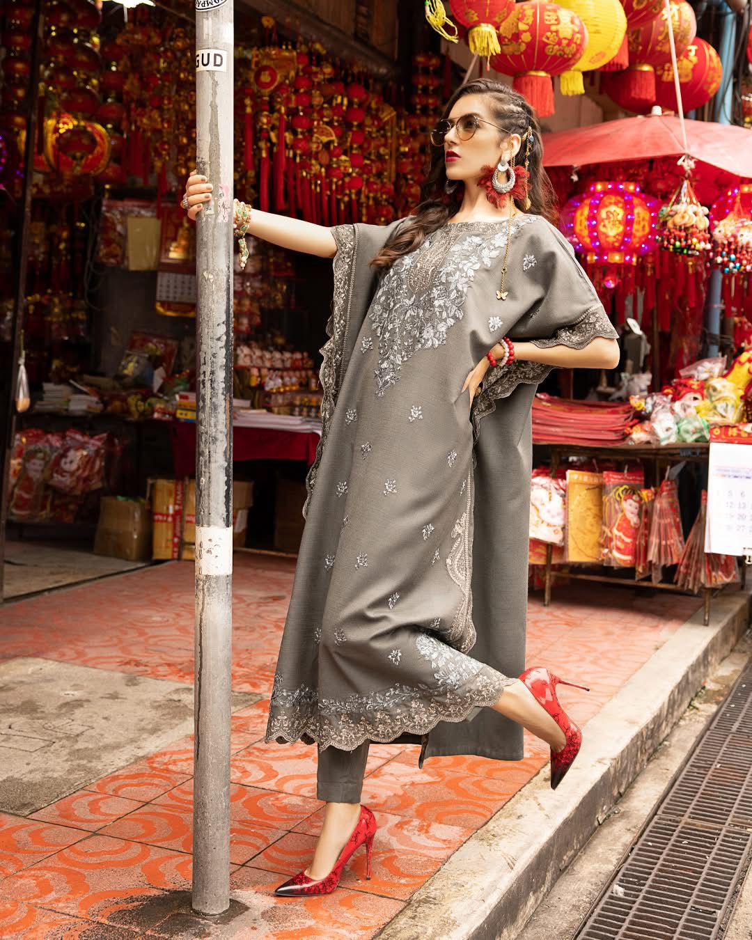 Maria.B Dhanak Embroidered 2 Piece | MB111