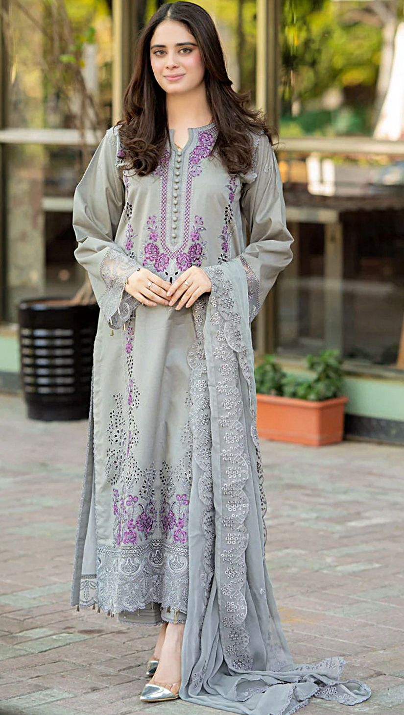 Jazmin Dhanak Embroidered 3 Piece | JZ110
