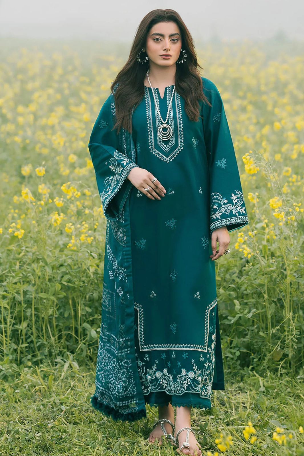 Ramsha Dhanak Embroidered 3 Piece | RH100