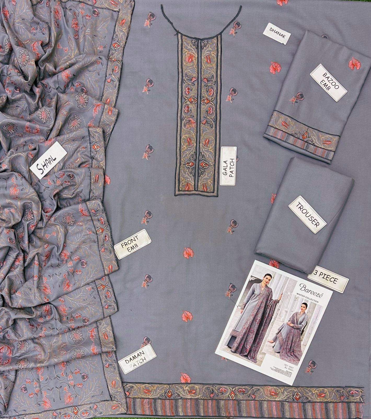 Bareeze Dhanak Embroidered 3 Piece | BZ103