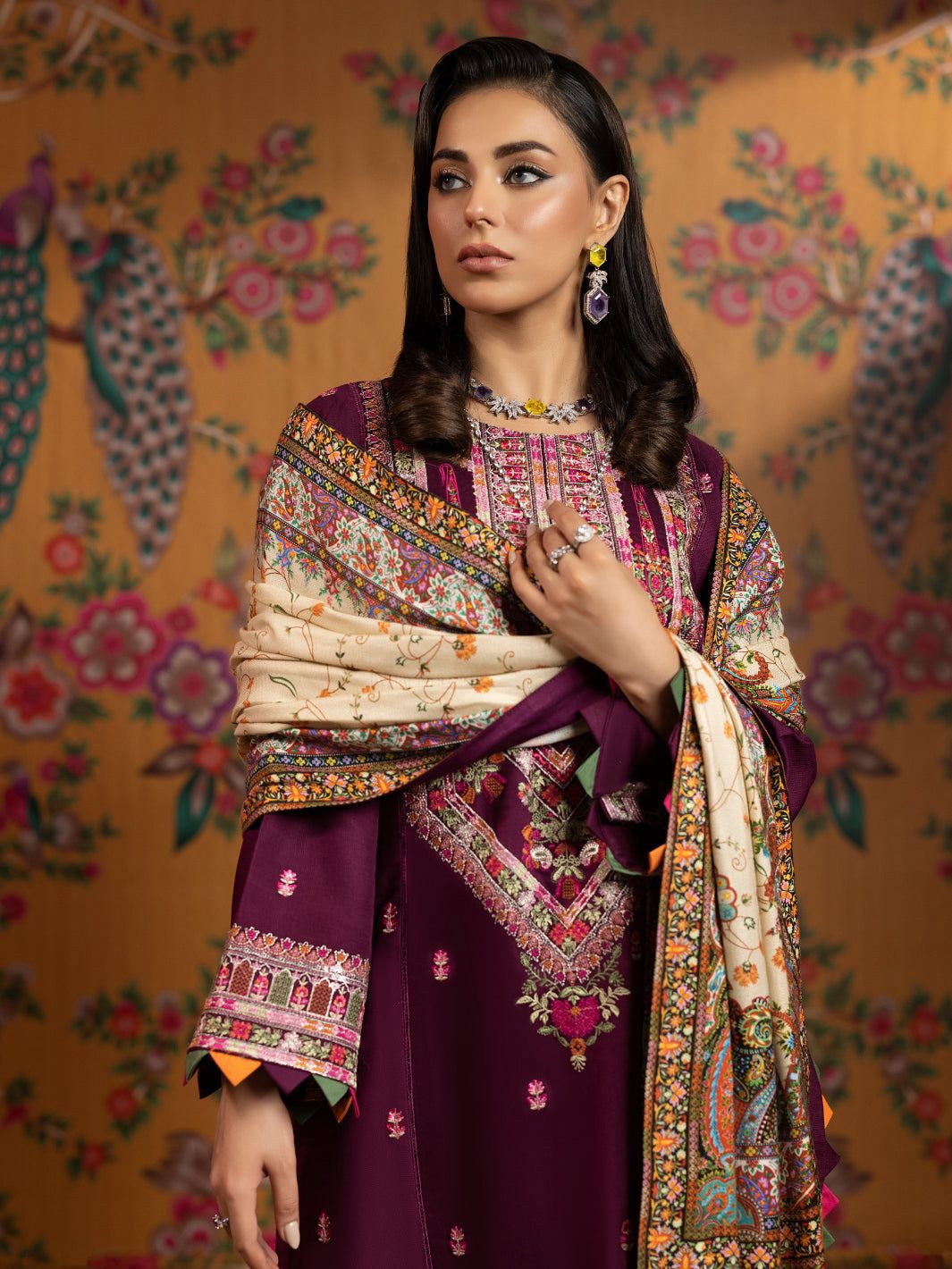Zara Dhanak Embroidered 3 Piece | ZR108