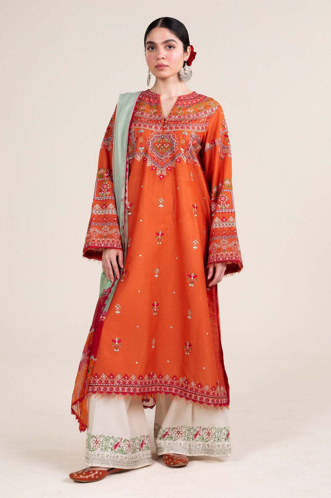 Zara Dhanak Embroidered 3 Piece | ZR111