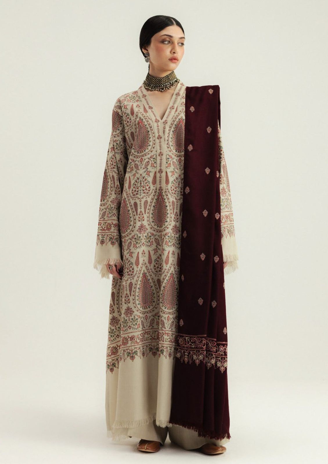 Zara Dhanak Embroidered 3 Piece | ZR115