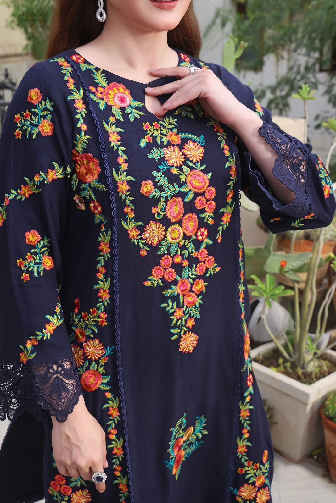Asimjofa Dhanak Embroidered 3 Piece | AJ104
