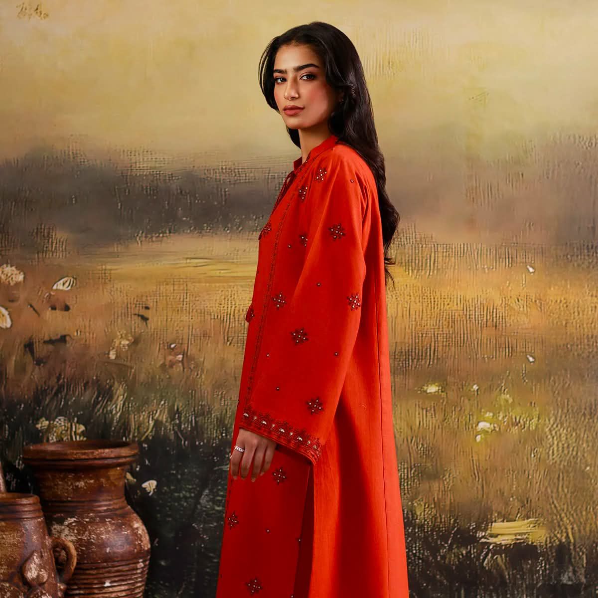 Kayseria Dhanak Embroidered 3 Piece | KY101