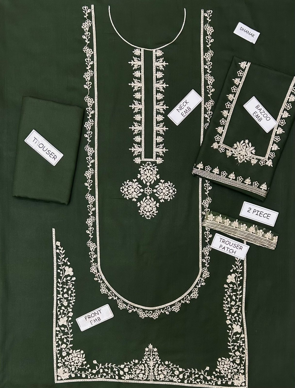 Baroque Dhanak Embroidered 2 Piece | BQ132