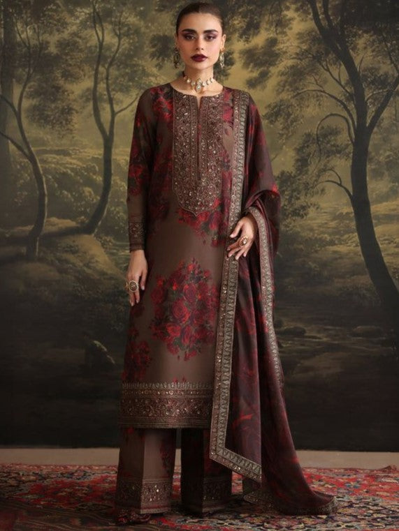 Laam Silk Embroidered 3 Piece | LM101