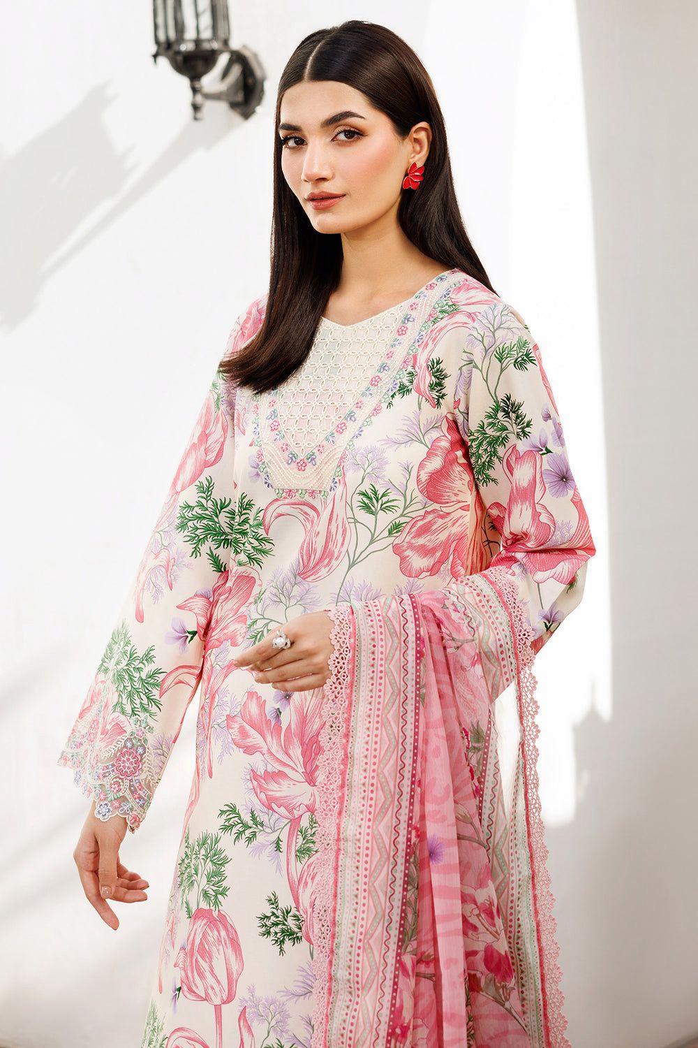 Farasha Lawn Embroidered 3 Piece | FR111