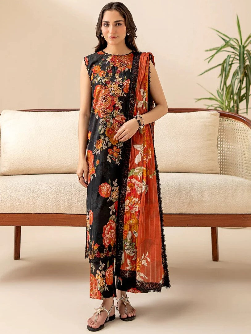 Gull Jee Lawn Digital Printed 3 Piece | GJ111