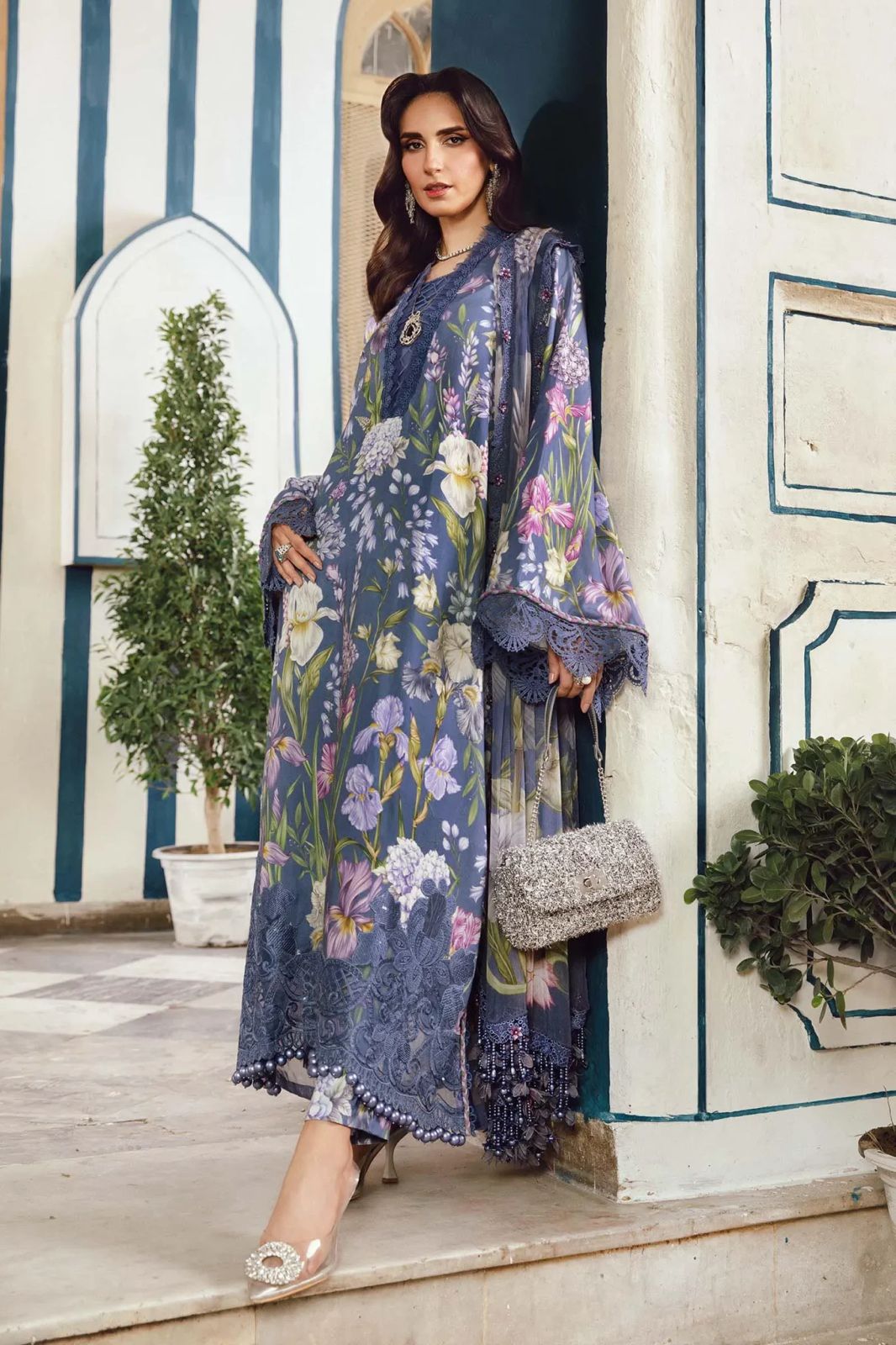 Maria B Lawn Embroidered 3 Piece | MB111