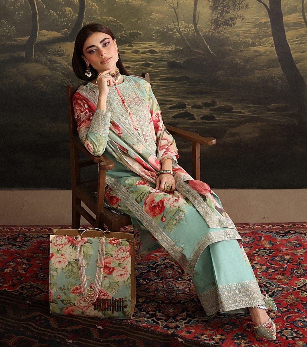 Hum Juli Lawn Embroidered 3 Piece | HJ110
