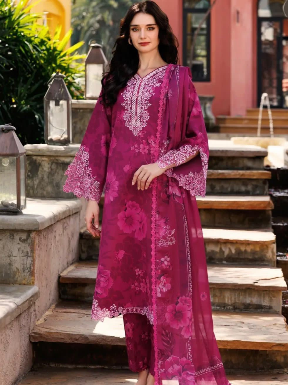 Farasha Lawn Embroidered 3 Piece | FR110