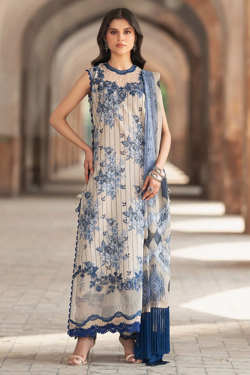 Bin Ilyas Lawn Embroidered 3 Piece | BS112