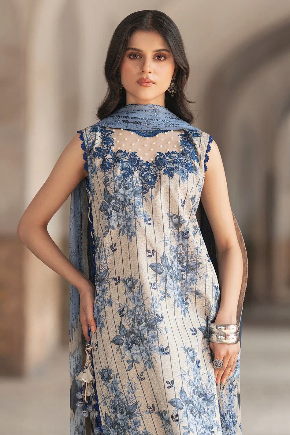 Bin Ilyas Lawn Embroidered 3 Piece | BS112