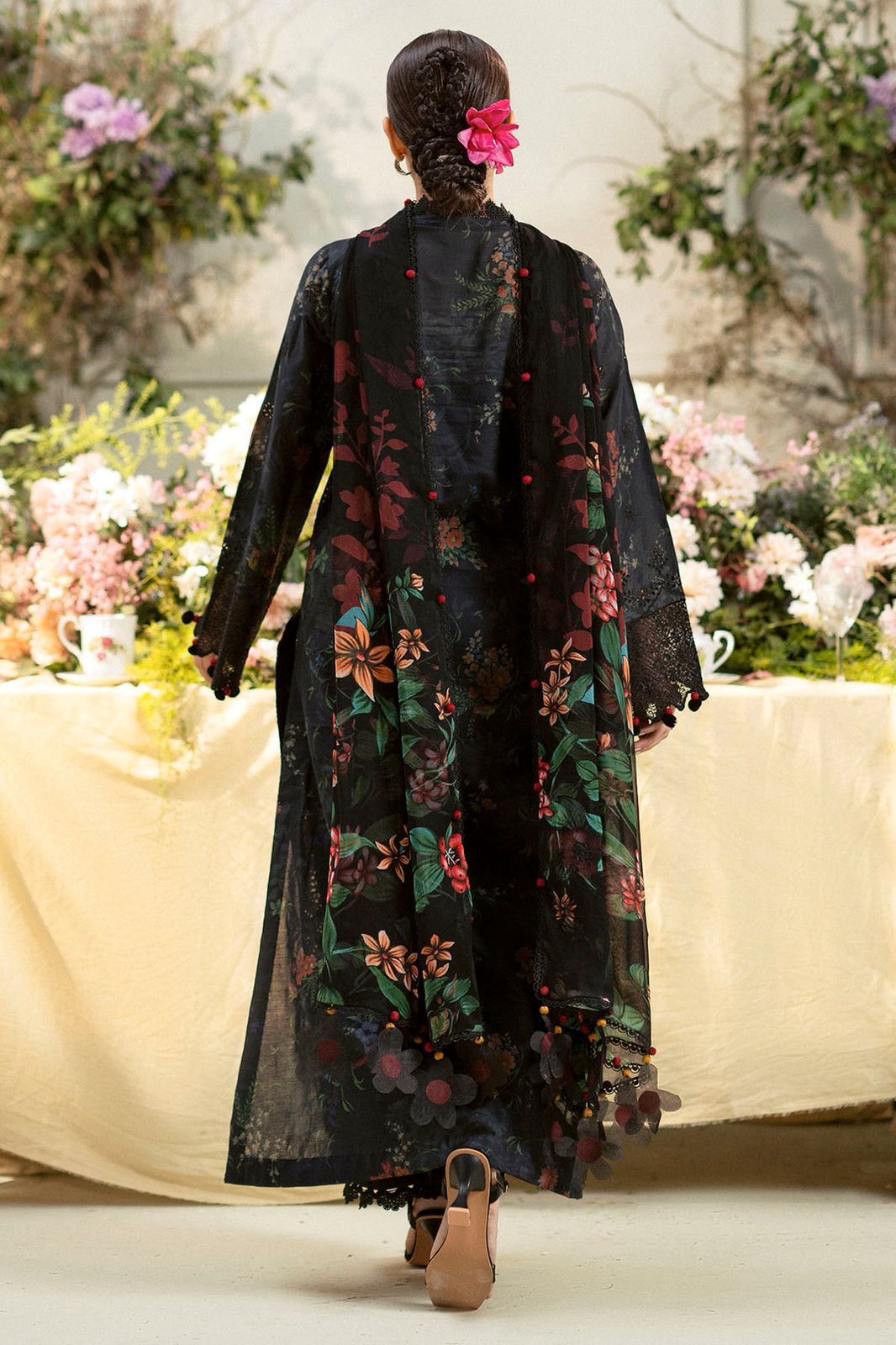 Motif Lawn Embroidered 3 Piece | MF111