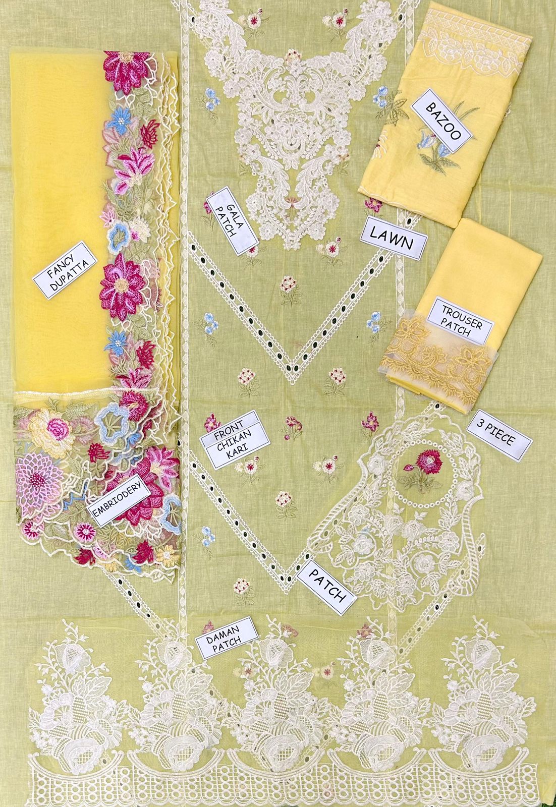 Crimson Lawn Embroidered 3 Piece | CN111