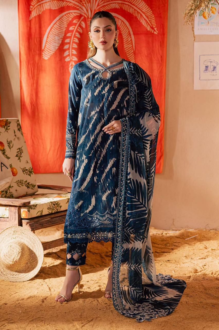 Nureh Lawn Embroidered 3 Piece | NH112