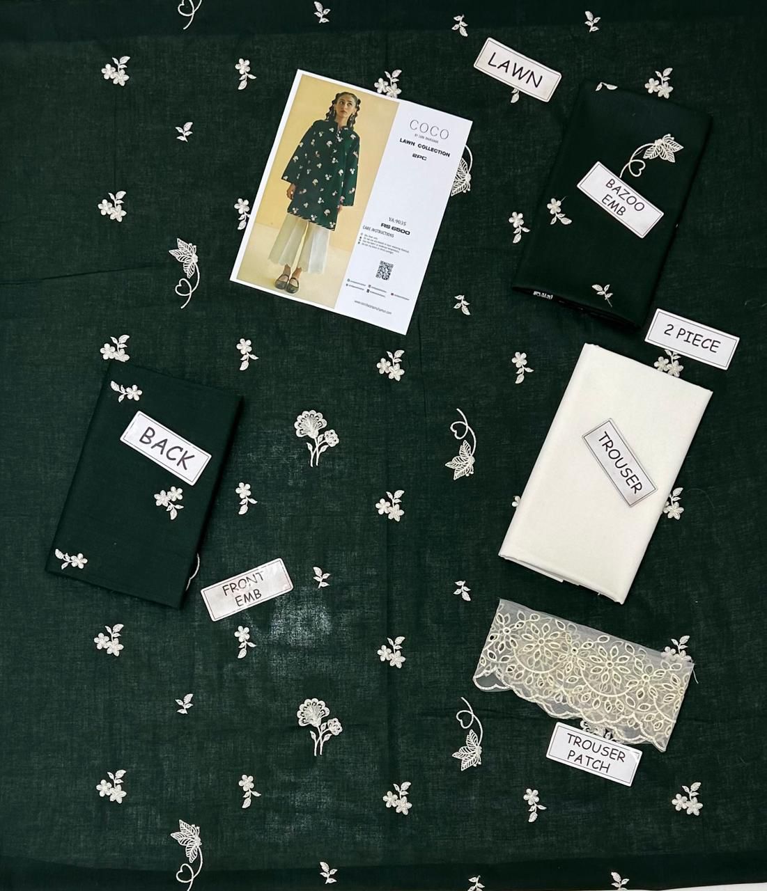 Coco Lawn Embroidered 2 Piece | CC101