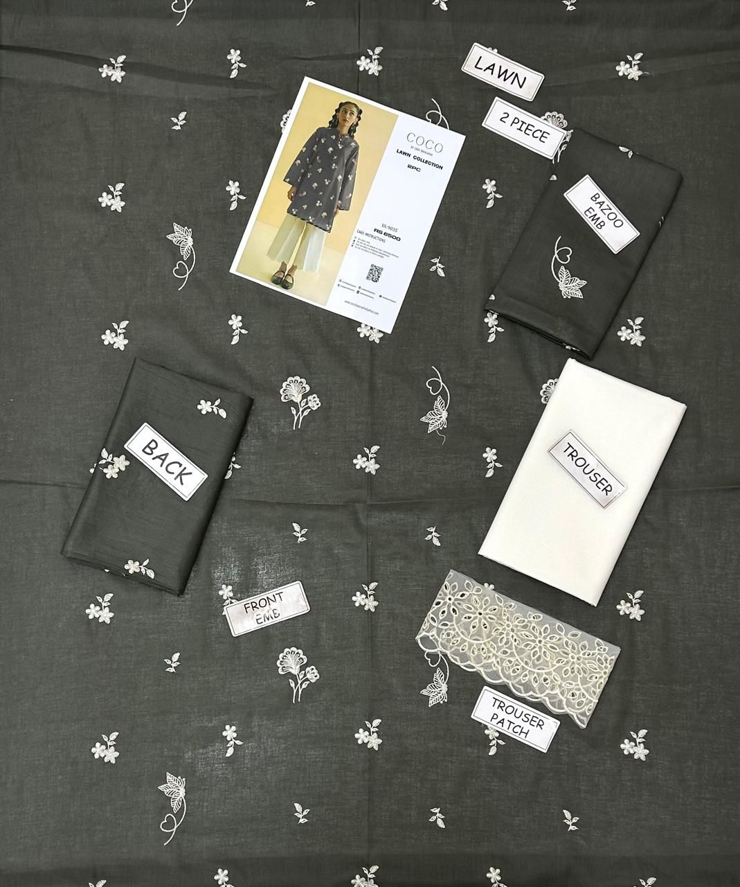 Coco Lawn Embroidered 2 Piece | CC101