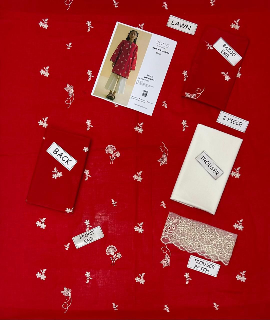 Coco Lawn Embroidered 2 Piece | CC101