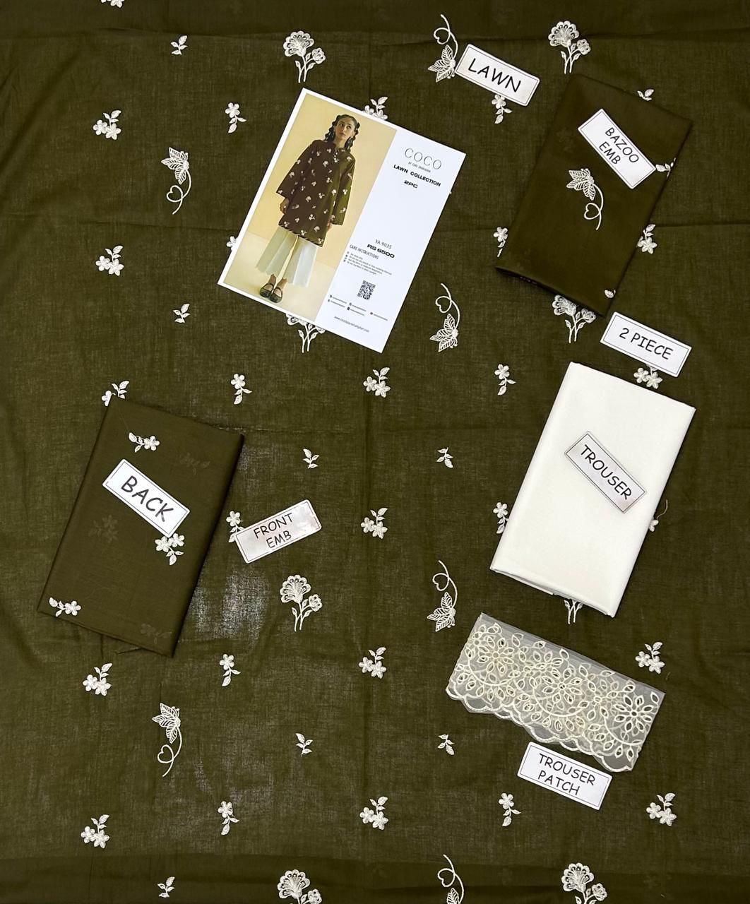 Coco Lawn Embroidered 2 Piece | CC101