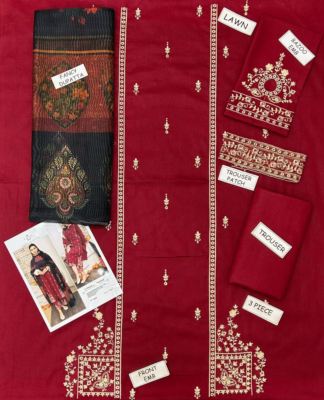 Urge Lawn Embroidered 3 Piece | UG112