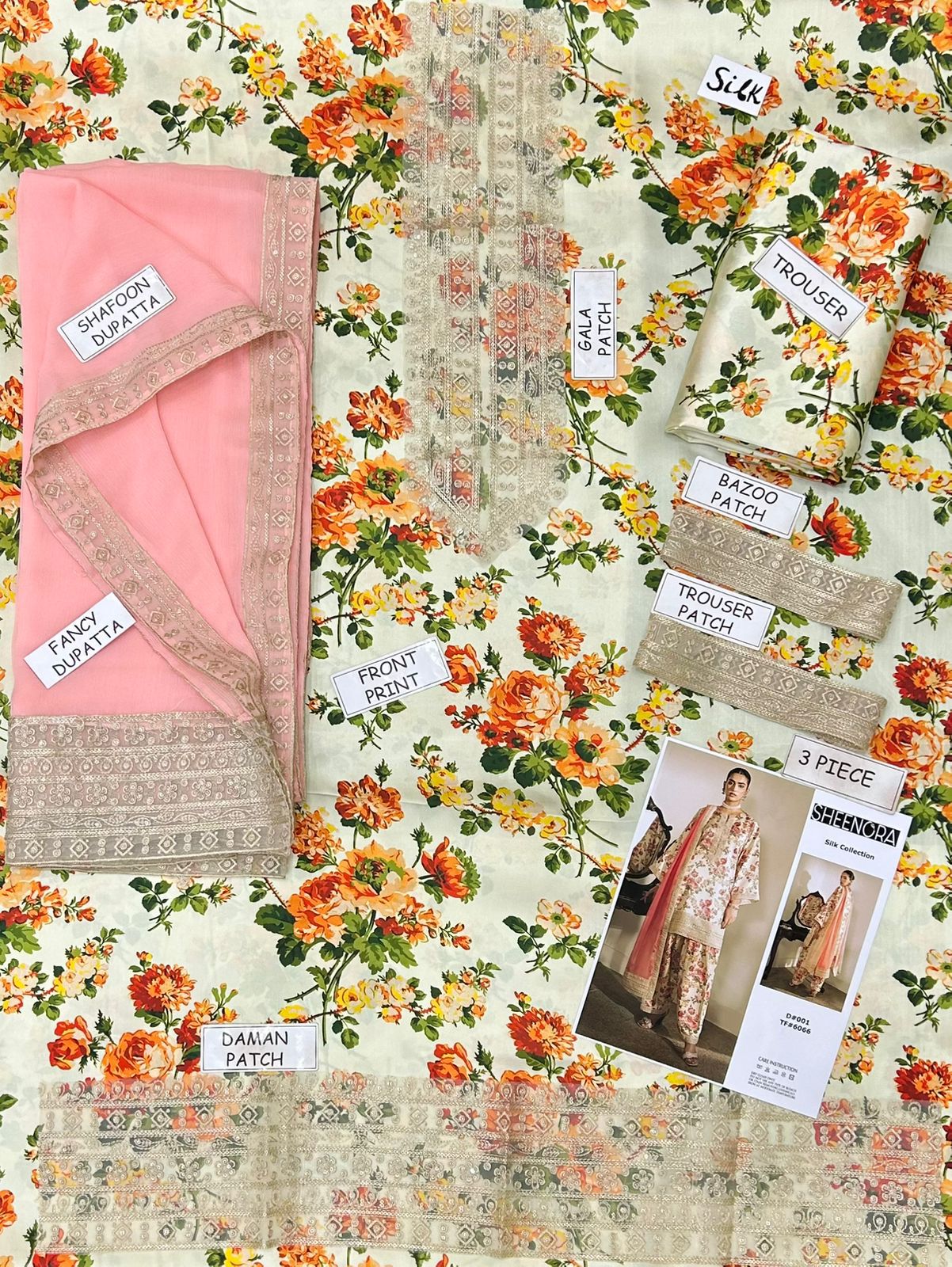 Sheenora Lawn Embroidered 3 Piece | SA110