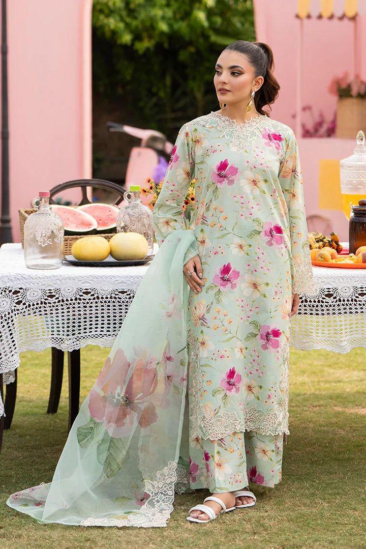 Lulusar Lawn Embroidered 3 Piece | LU110