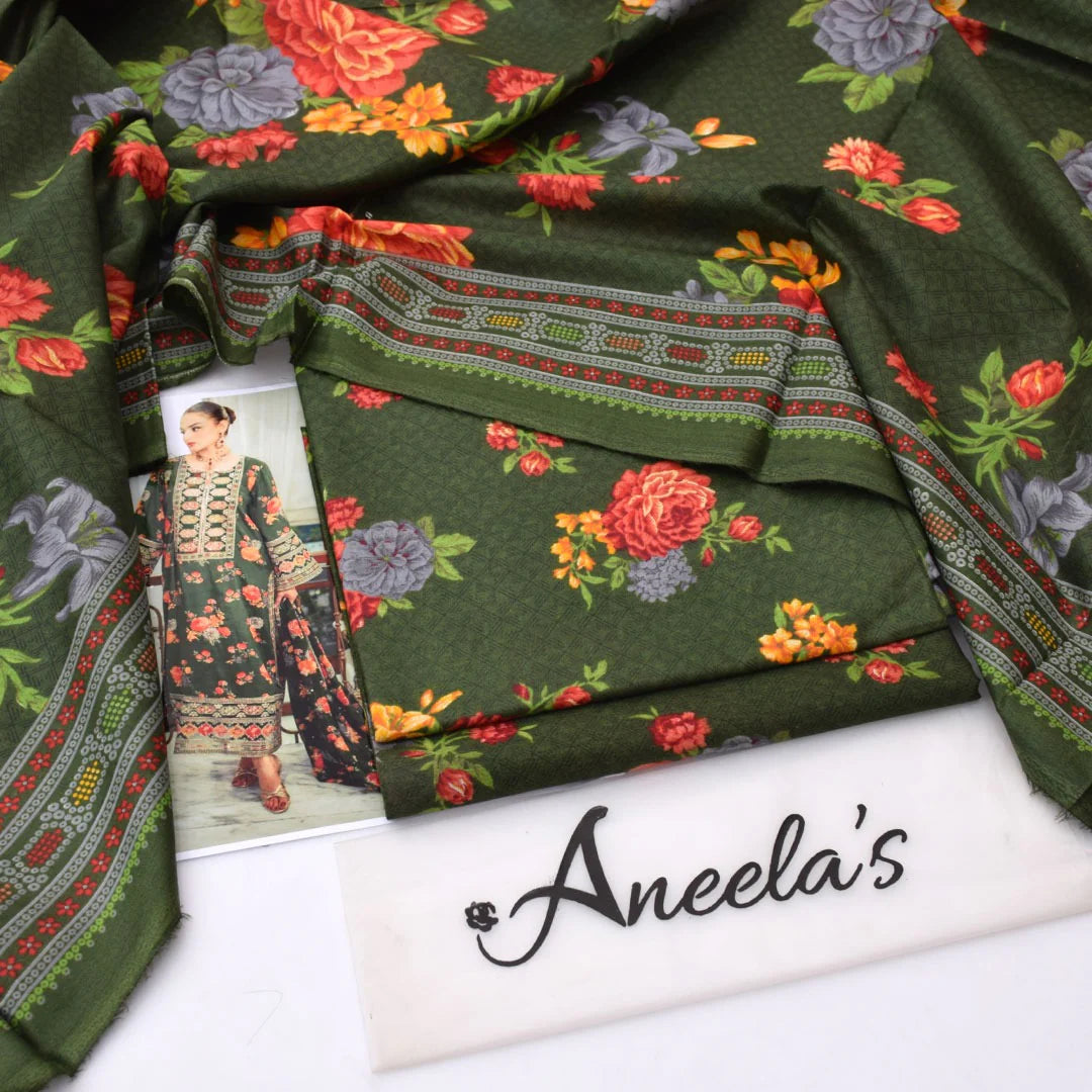 Aneela's Lawn Digital Printed 3 Piece | AN155