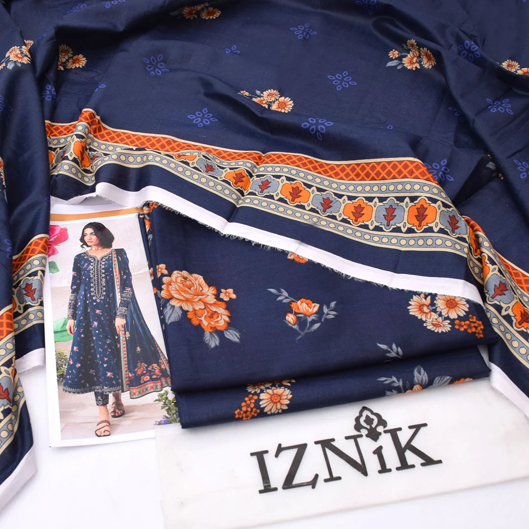 Iznik Lawn Digital Printed 3 Piece | ZK125