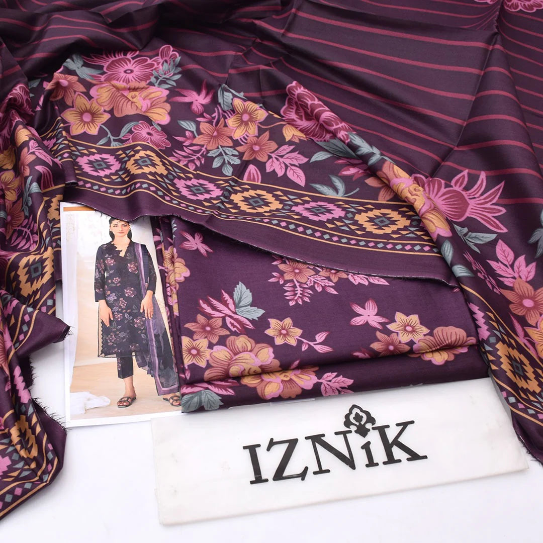 Iznik Lawn Digital Printed 3 Piece | ZK134