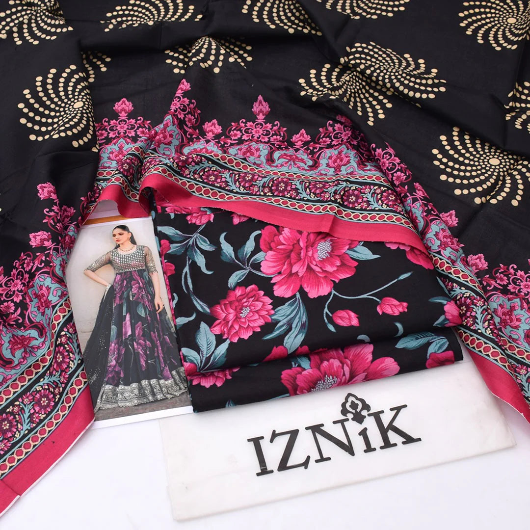 Iznik Lawn Digital Printed 3 Piece | ZK123