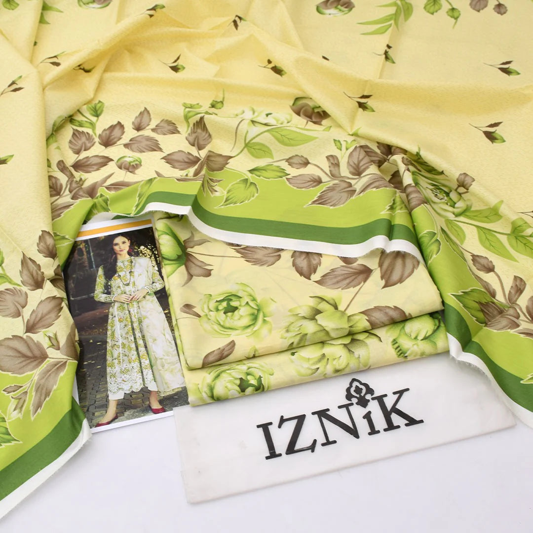 Iznik Lawn Digital Printed 3 Piece | ZK128