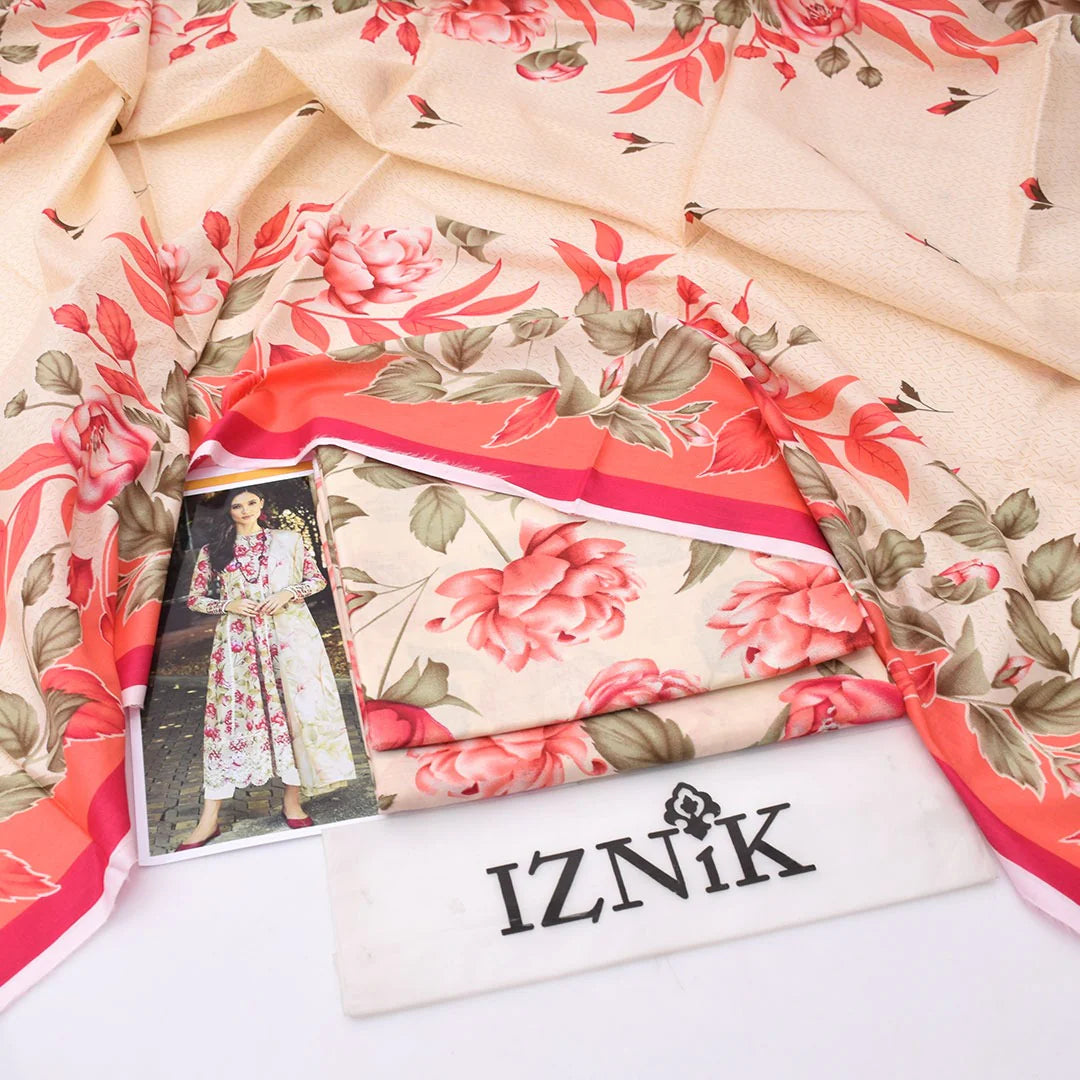 Iznik Lawn Digital Printed 3 Piece | ZK122
