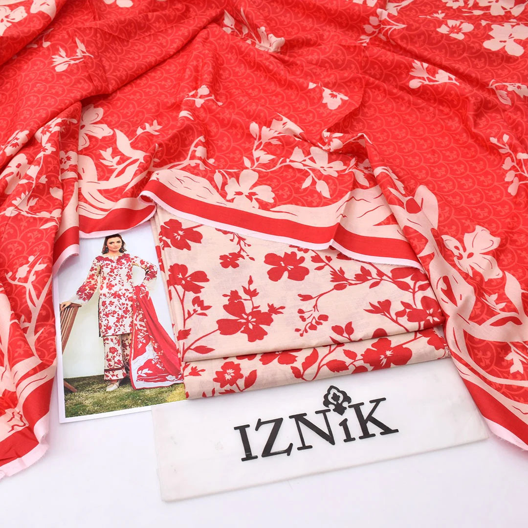 Iznik Lawn Digital Printed 3 Piece | ZK130