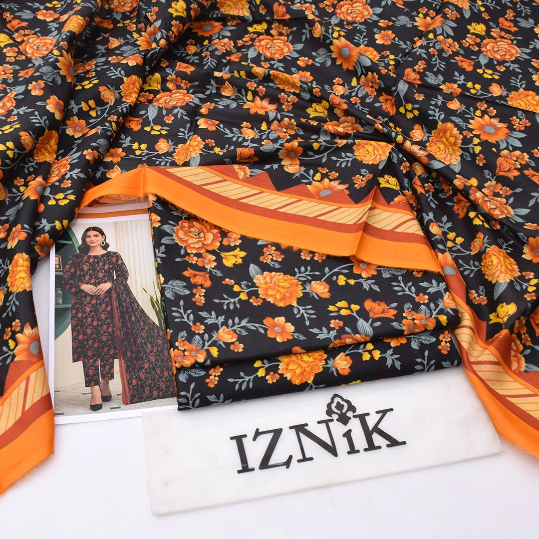 Iznik Lawn Digital Printed 3 Piece | ZK132