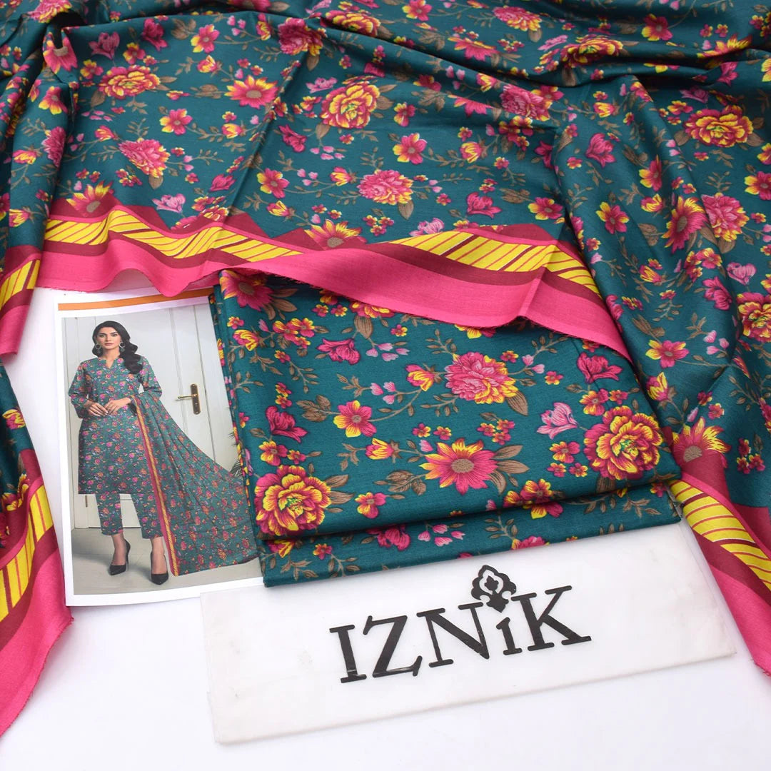 Iznik Lawn Digital Printed 3 Piece | ZK127