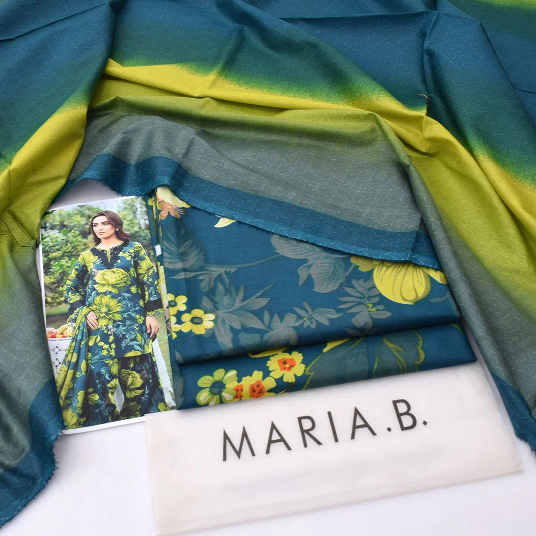 Maria B Lawn Digital Printed 3 Piece | MB168