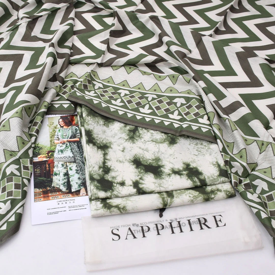 Sapphire Lawn Digital Printed 3 Piece | SP119