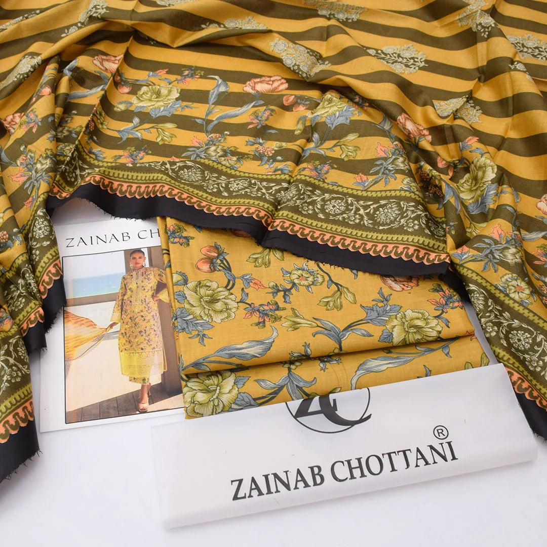 Zainab Chottani Lawn Digital Printed 3 Piece | ZC122