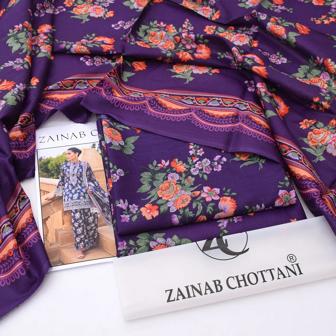 Zainab Chottani Lawn Digital Printed 3 Piece | ZC121