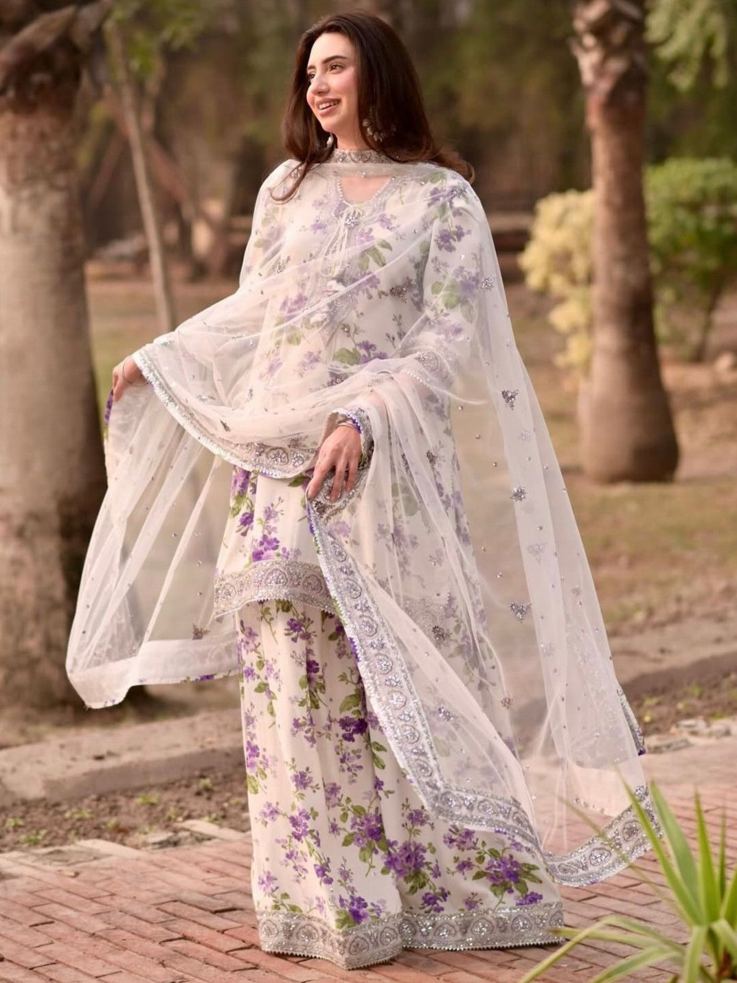 Aneela Lawn Embroidered 3 Piece | AN137