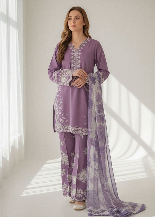 Aneela Lawn Embroidered 3 Piece | AN135