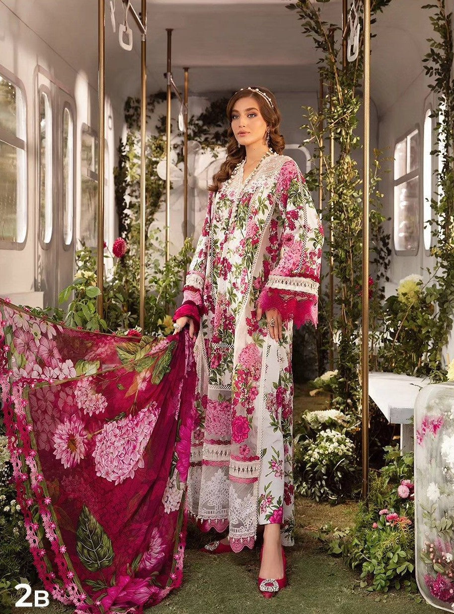 Maria B Lawn Embroidered 3 Piece | MB131