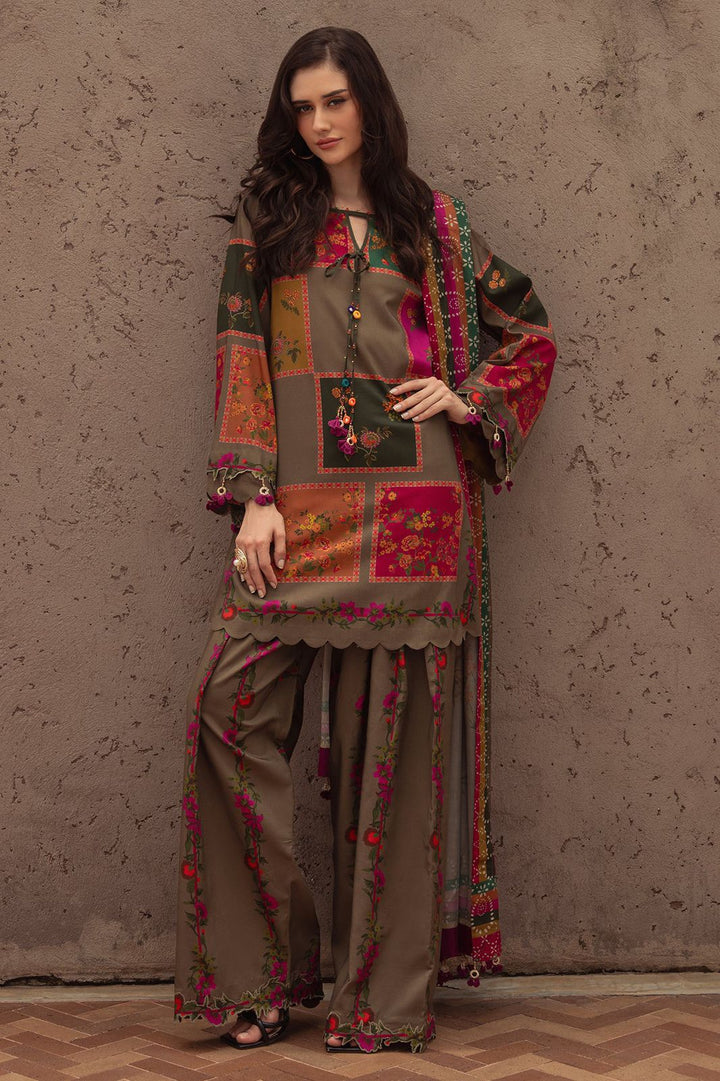 Bin Saeed Lawn Digital Printed 3 Piece| Lawn Dupatta | BS801