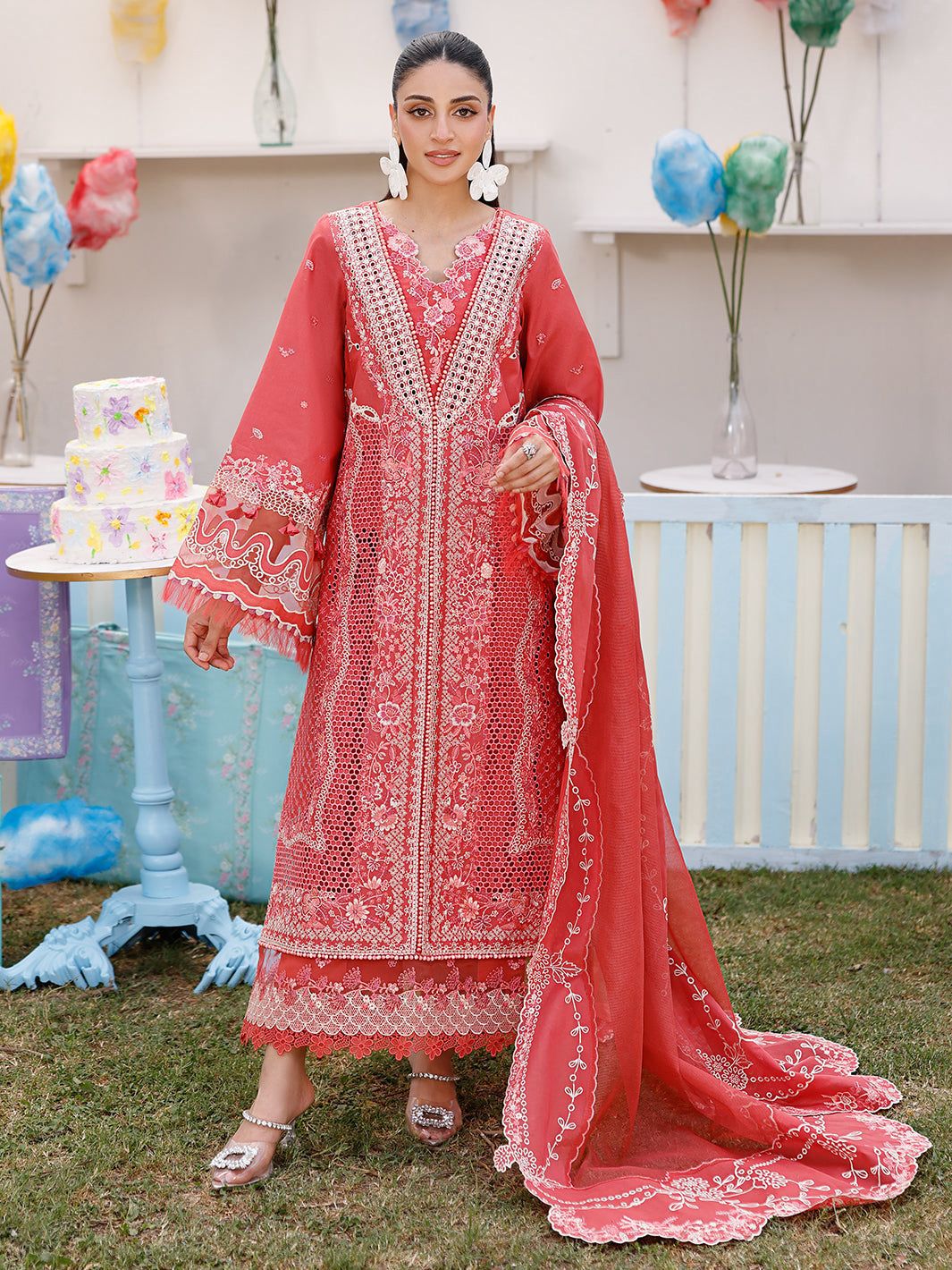 Bin Ilyas Lawn Embroidered 3 Piece | BS113