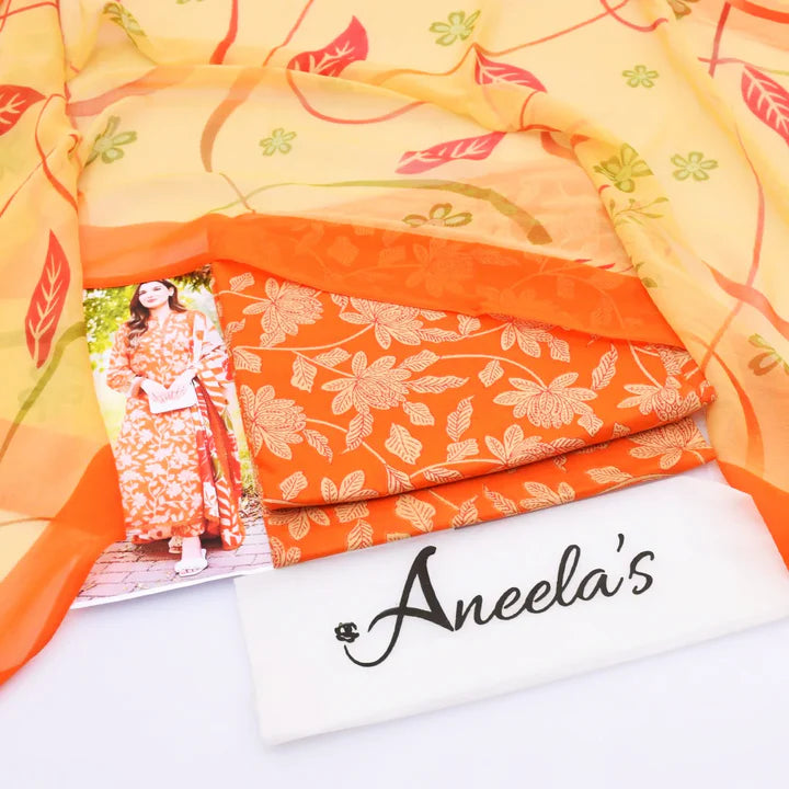 Aneela's Lawn Digital Printed 3 Piece | AN154