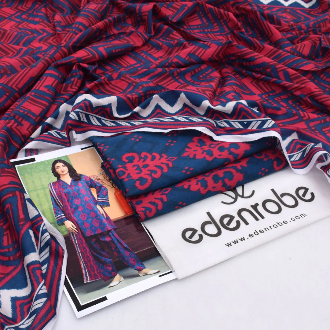Edenrobe Lawn Digital Printed 3 Piece | ER100