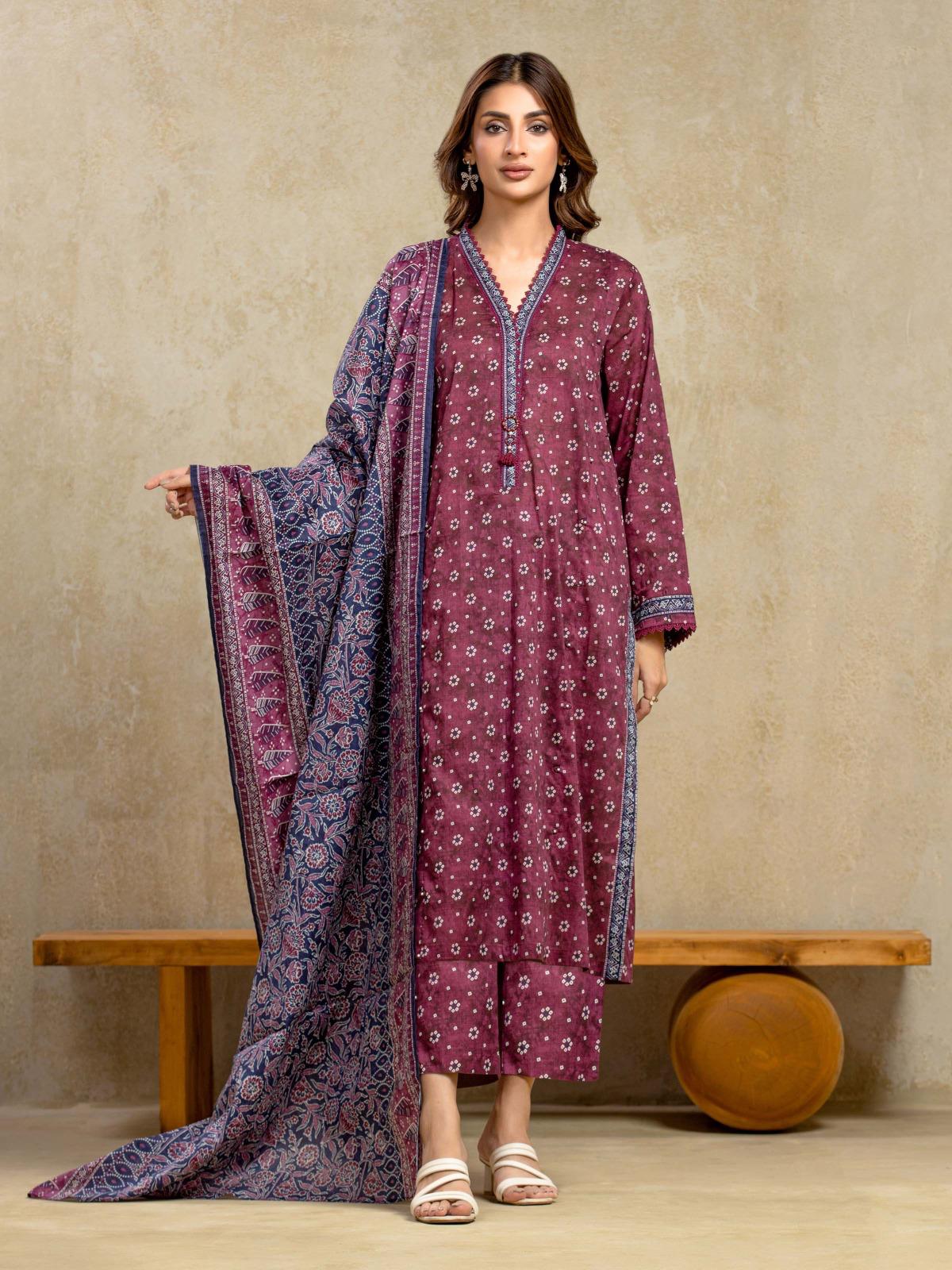 Edenrobe Lawn Digital Printed 3 Piece | ER101